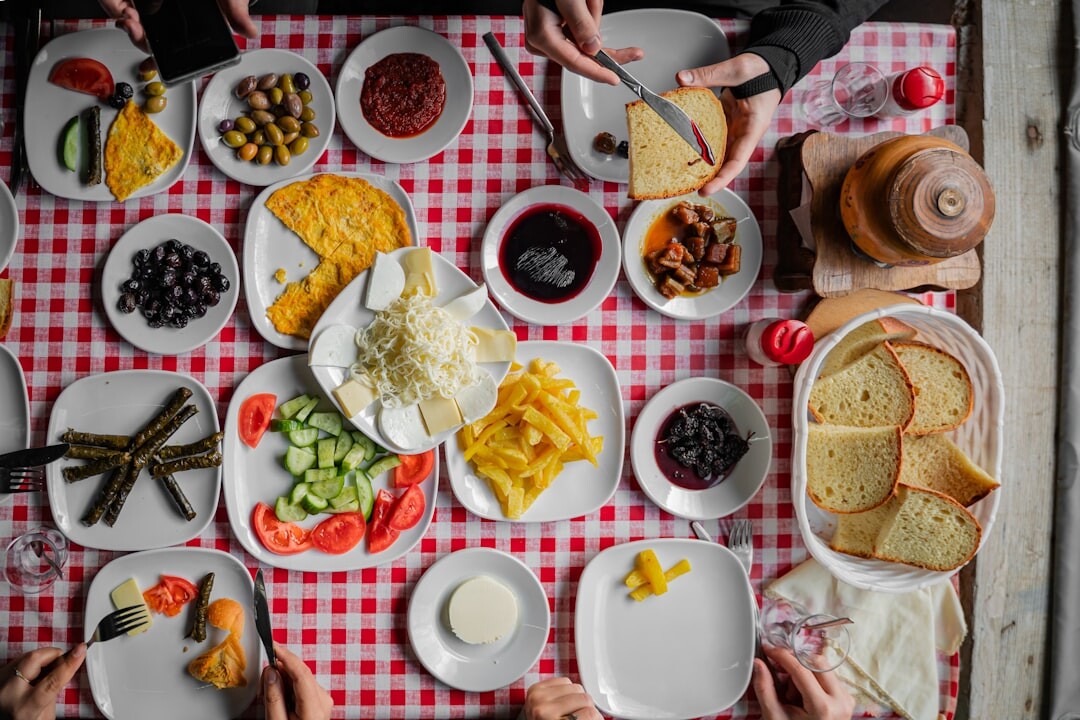 family sharing meal