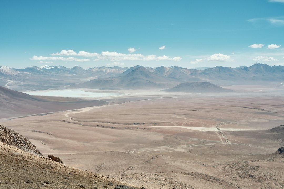 Andes mountains landscape seen from a Chilean valley